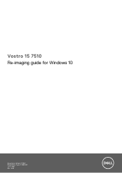 Dell Vostro 15 7510 Re-imaging guide for Windows 10