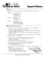 Epson C107001 Technical Brief (Impact Printers)