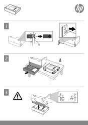HP PageWide Pro 750 550 Tray Accessory Installation Guide