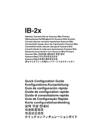 Kyocera FS-1900N IB-2x Quick Configuration Guide Rev 2.2