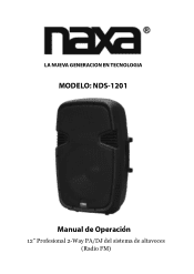 Naxa NDS-1201 NDS-1201 Spanish Manual