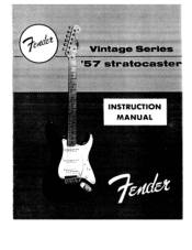Fender 57 Vintage Stratocaster Owners Manual