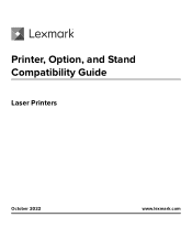Lexmark CS735 Printer Option and Stand Compatibility Guide