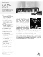 Behringer UMX610 Product Information Document