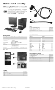 Compaq dx2420 Illustrated Parts & Service Map: HP Compaq dx2420 Microtower Business PC