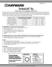 Hayward TCELLS340 TurboCell S3 Insert Sheet