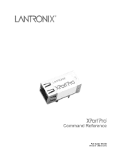 Lantronix XPort Pro XPort Pro - Command Reference