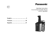 Panasonic ES-RT97-S Operating Instructions