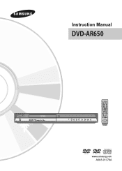 Samsung DVD-AR650 Quick Guide (easy Manual) (ver.1.0) (English)
