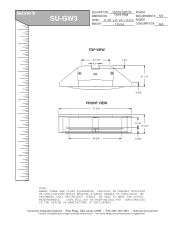 Sony SUGW3 Dimensions Diagram