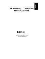 HP D7171A HP Netserver LC 2000 Installation Guide