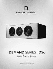 Definitive Technology D5C D demand D5c infosheet digital