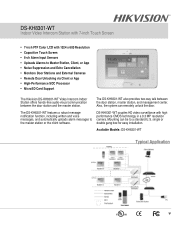 Hikvision DS-KH8301-WT Data Sheet