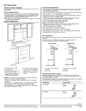 KitchenAid UXT5230BFS Dimension Guide
