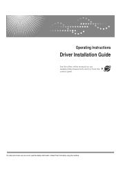 Ricoh SP 8400DN Driver Installation Guide