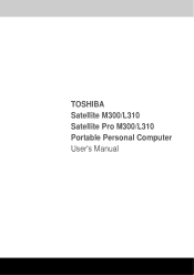 Toshiba Satellite Pro M300 PSMD1C Users Manual Canada; English