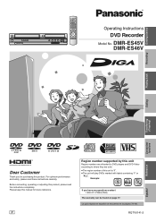 Panasonic DMRES45V Dvd Recorder-english/spanish