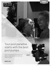 Pentair Sta-Rite OptiFlo Pumps Sta-Rite Pool Pump Family Brochure - English