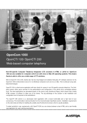 Aastra OpenCTI 100 Datasheet OpenCTI 100 & 200