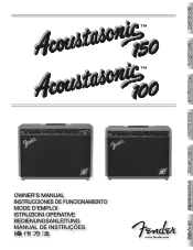 Fender Acoustasonic 100 Owners Manual