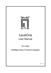 LevelOne PLI-4052 Manual