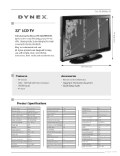 Dynex DX-32L200NA14 Information Brochure (English)