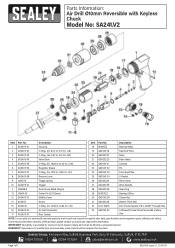 Sealey SA241 Parts Diagram