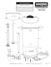 Waring WCU30 Parts Diagram