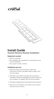 Crucial CT12864X335 Installation Guide