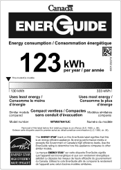 Bosch WTW87NH1UC Energy Guide