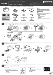 Brother International HL-L8260CDW Quick Setup Guide