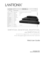 Lantronix SMTATSA Series SMTATSA Series and SM8TAT2SA-DC Web User Guide Rev N