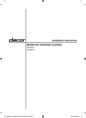 Dacor DTI30 Installation Instruction - 30' Induction Cooktop