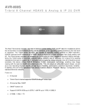 IC Realtime AVR-808S Product Datasheet
