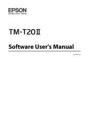 Epson TM-T20II Users Manual Software