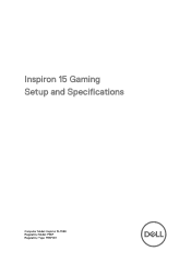 Dell Inspiron 15 Gaming 7566 Inspiron 15 Gaming Setup and Specifications