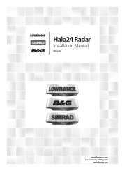 Lowrance HALO24 Radar HALO24 Installation Manual
