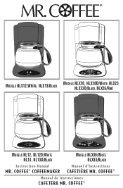 Mr. Coffee NL13 User Manual