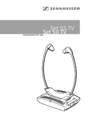 Sennheiser SET 50 TV Instruction Manual