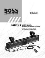 Boss Audio BRT25SLR User Manual