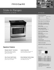 Frigidaire FFES3015LB Product Specifications Sheet (English)