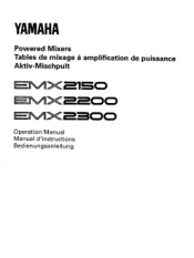 Yamaha EMX2200 Owner's Manual (image)
