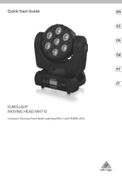 Behringer MOVING HEAD MH710 Quick Start Guide