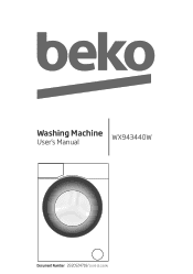 Beko WX943440 User Manual