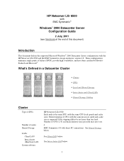 HP D7171A HP Netserver LXr 8500 and EMC Symmetrix DC Config Guide  for Windows 2000 Advanced Server Clusters