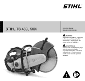 Stihl TS 480i Instruction Manual