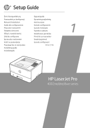 HP LaserJet Pro 4001-4004ne Setup Guide 1