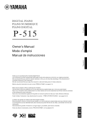 Yamaha P-515 P-515 Owners Manual