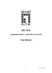 LevelOne GEL-1072 Manual
