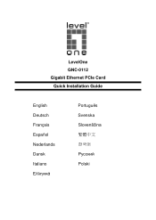 LevelOne GNC-0112 Quick Install Guide